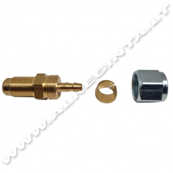 PVC SND vamzdelio sujungimo komplektas M12X1-6 (180*) (Faro)                                        