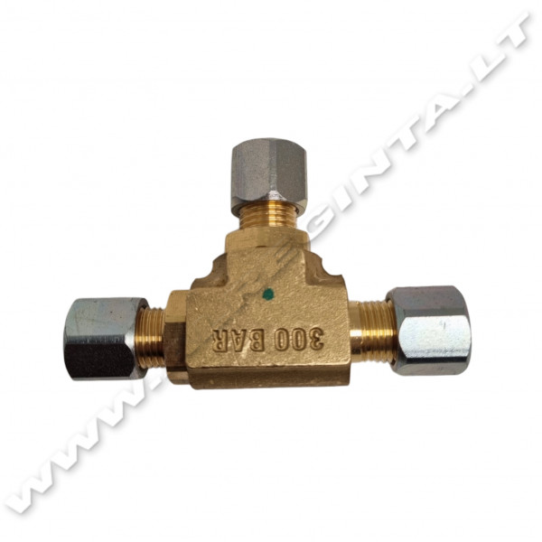 Vamzdelio D8 sujungimas-trišakis 8x8x8 M.T.M                                                        