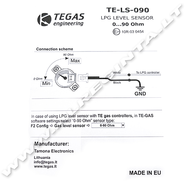 Pilno rodymo sensorius TE-LS-1090 (type AEB)                                                        